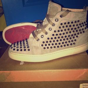 Authentic Taupe Louboutins with Spikes